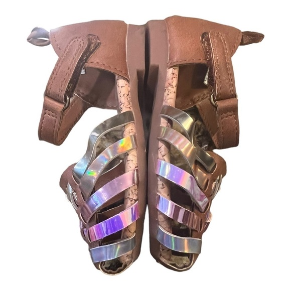 Oshkosh BGosh Toddler Girls Halle Metallic Sandals Brown 4 - Picture 4 of 8